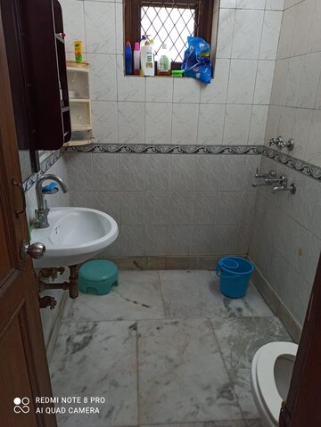 Bathroom in 2 BHK Builder Floor at Kalkaji – for Rent