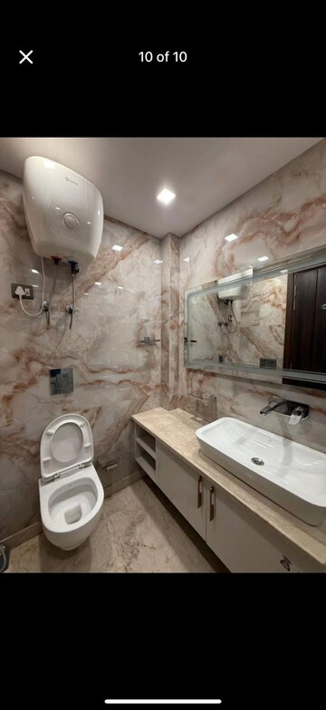 Bathroom in 3 BHK Builder Floor at Kalkaji – for Rent