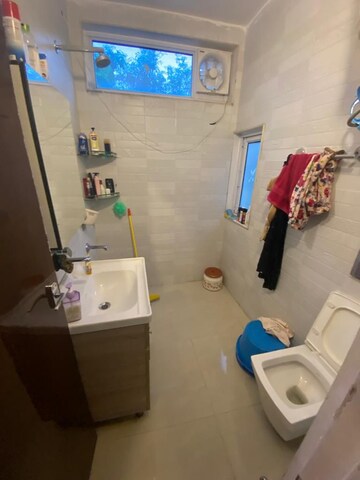 Bathroom in 3 BHK Apartment at RWA Kalkaji DDA Flats L1 & L2, Govindpuri – for Rent