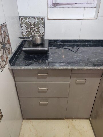 Kitchen in 1 BHK Builder Floor at Greater Kailash I – for Rent