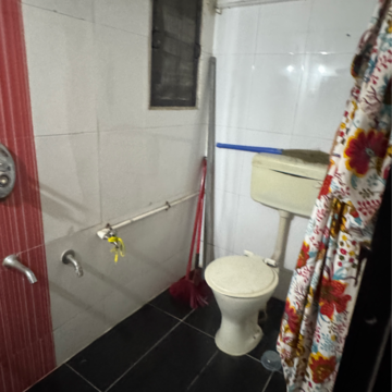 Bathroom in 2 BHK Apartment at Gopal Bagh CHS, Sudam Wadi – for Rent
