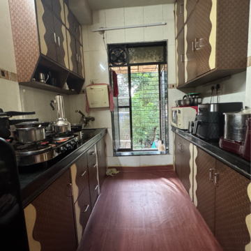 Kitchen in 2 BHK Apartment at Gopal Bagh CHS, Sudam Wadi – for Rent