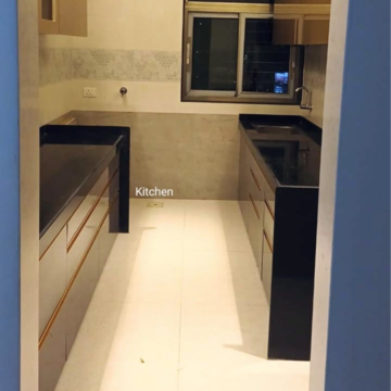 Kitchen in 3 BHK Apartment at Chandak Ideal, Gulmohar Colony – for Rent