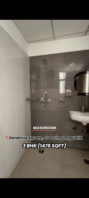Bathroom in 3 BHK Apartment at Crossing Republik, Crossing Republic – for Sale