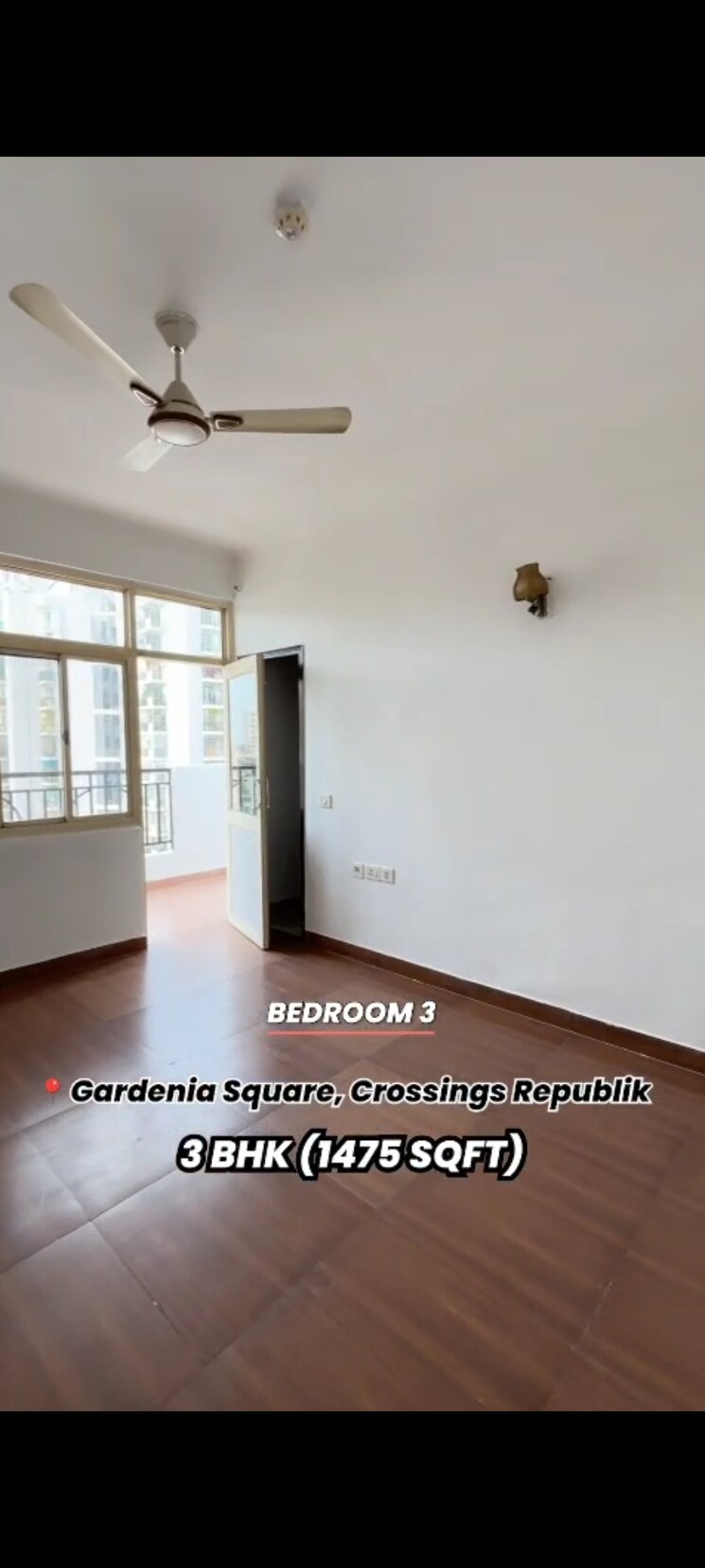 Room, crossing-republik 3 Bedroom 1475 Sq.Ft. Apartment In Crossing Republic Ghaziabad 9063492