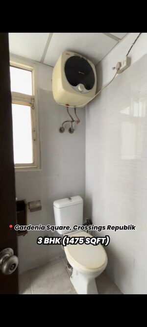 Bathroom in 3 BHK Apartment at Crossing Republik, Crossing Republic – for Sale