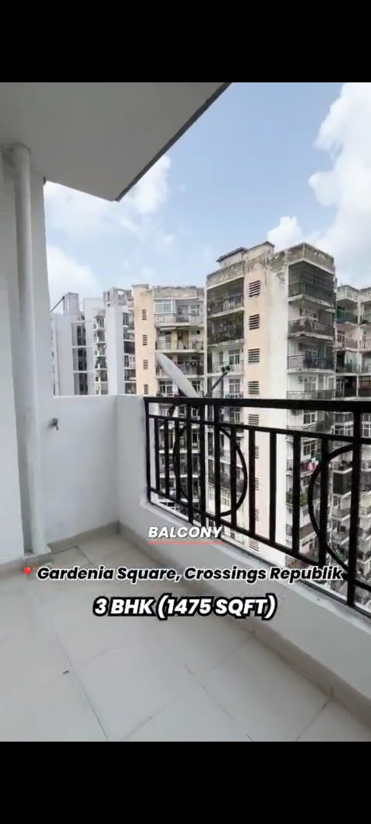 Exterior View, crossing-republik 3 Bedroom 1475 Sq.Ft. Apartment In Crossing Republic Ghaziabad 9063492