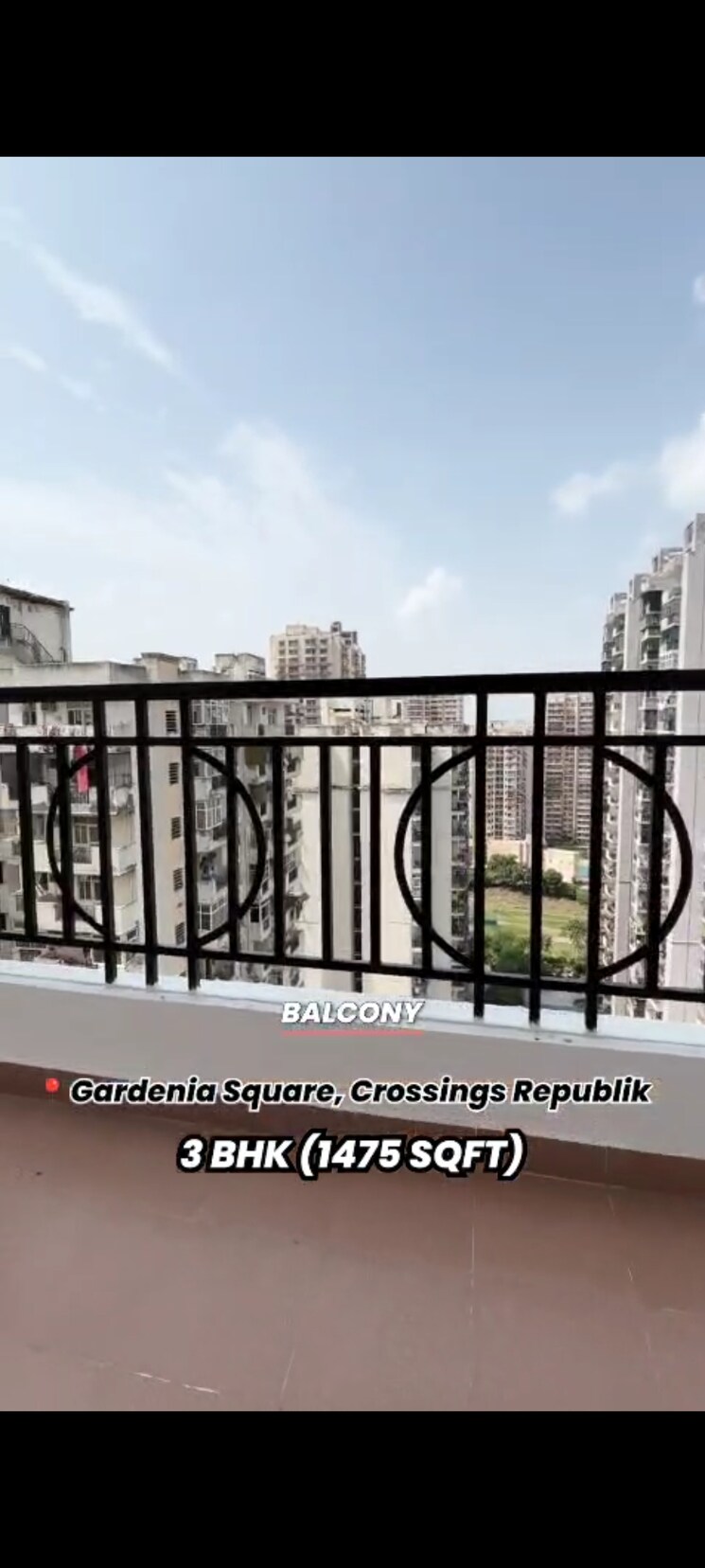 Exterior View, crossing-republik 3 Bedroom 1475 Sq.Ft. Apartment In Crossing Republic Ghaziabad 9063492