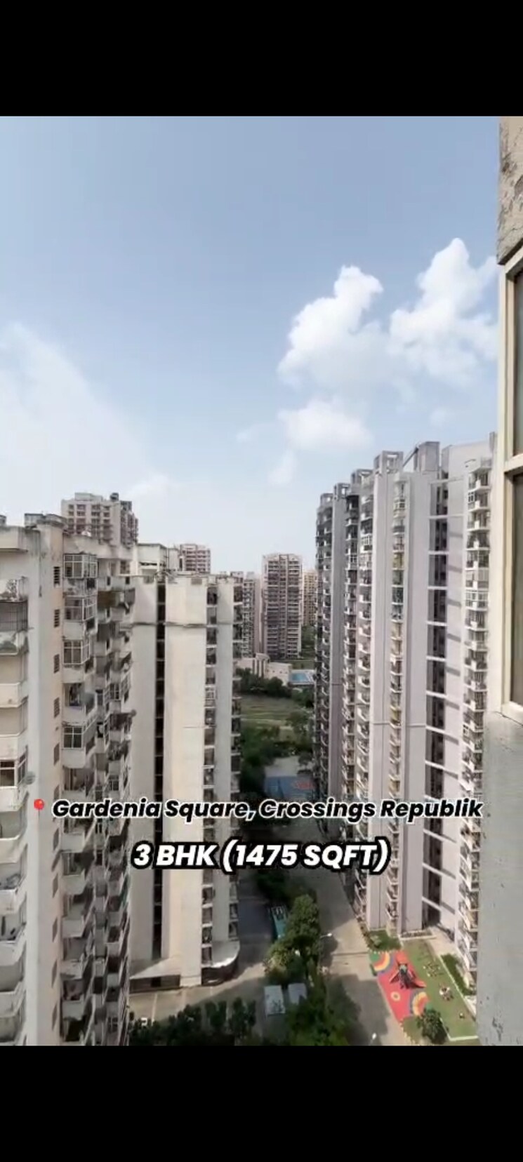 Exterior View, crossing-republik 3 Bedroom 1475 Sq.Ft. Apartment In Crossing Republic Ghaziabad 9063492