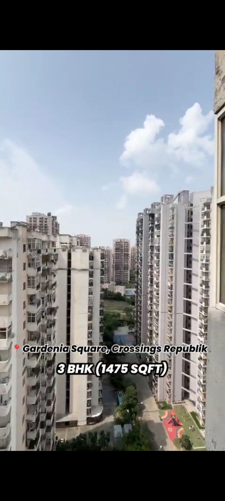 Exterior View, crossing-republik 3 Bedroom 1475 Sq.Ft. Apartment In Crossing Republic Ghaziabad 9063492