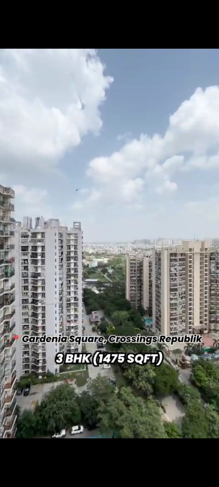 Exterior View, crossing-republik 3 Bedroom 1475 Sq.Ft. Apartment In Crossing Republic Ghaziabad 9063492