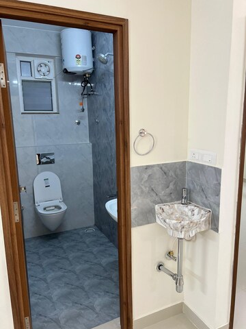 Bathroom in 2 BHK Apartment at Mentsu Crescent, Thanisandra Main Road – for Rent