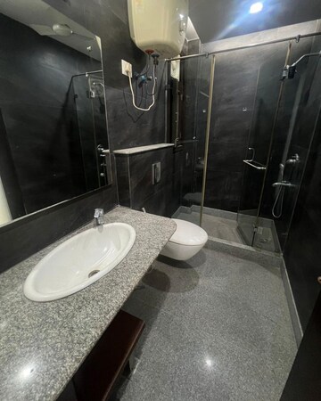 Bathroom in 3 BHK Builder Floor at Nehru Enclave – for Rent