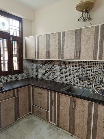 Kitchen in 1 BHK Builder Floor at Malviya Nagar – for Rent