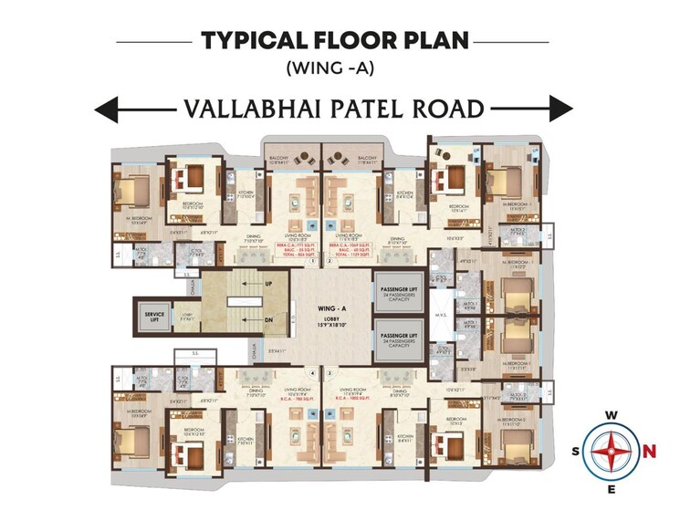 Floor Plan, nicco-residency 2 Bedroom 826 Sq.Ft. Apartment In Jogeshwari East Mumbai 9063708