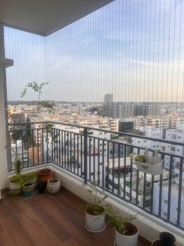 Balcony in 3 BHK Apartment at EIPL Corner Stone, Gandipet – for Rent