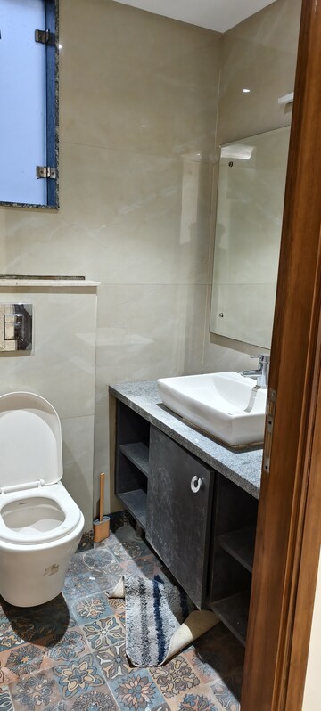 Bathroom in 2 BHK Builder Floor at Lajpat Nagar – for Rent