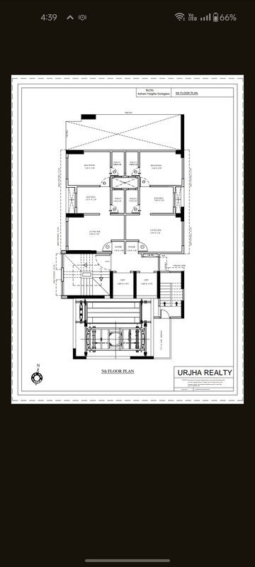 Floor Plan in 2 BHK Apartment at Westinrely Ashwin Heights, Goregaon East – for Sale