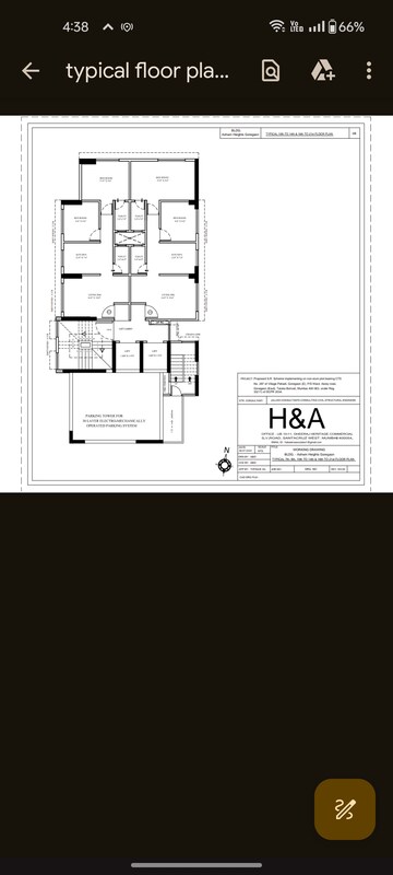 Floor Plan in 2 BHK Apartment at Westinrely Ashwin Heights, Goregaon East – for Sale