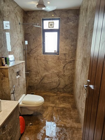 Bathroom in 3 BHK Builder Floor at Sushant Lok ii – for Rent