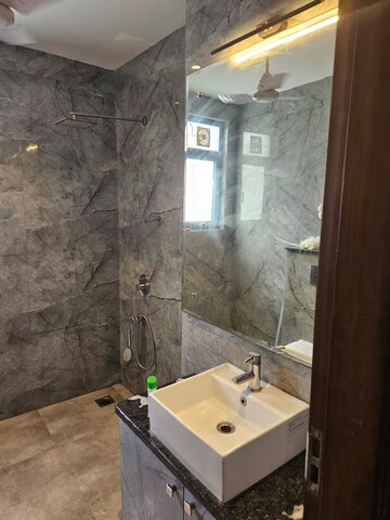 Bathroom in 3 BHK Builder Floor at Sushant Lok ii – for Rent