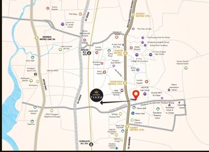 2 BHK Apartment – Map Location View at Kabra Tiara, Malad East - for Sale