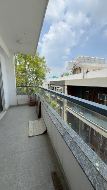 Balcony in 3 BHK Builder Floor at Palm Residency Chhatarpur, Chattarpur – for Sale