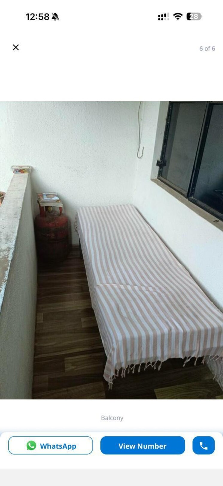 Balcony, viman nagar 1 Bedroom 650 Sq.Ft. Apartment In Viman Nagar Pune 9064144