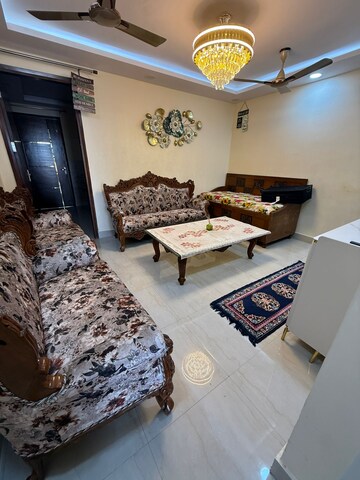 Living Room in 1 BHK Builder Floor at Malviya Nagar – for Rent
