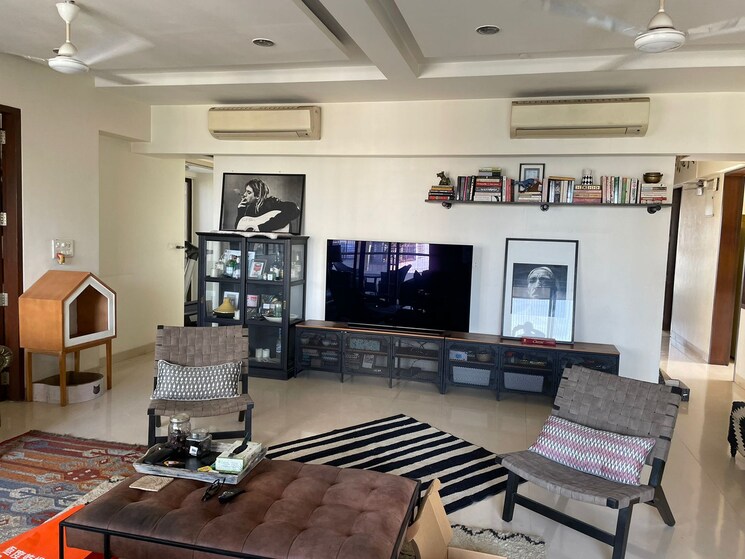 Living Room, khar west 4 Bedroom 1800 Sq.Ft. Apartment In Khar West Mumbai 9064291