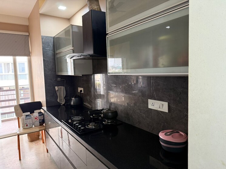 Kitchen, unitech-south-city-ii 4 Bedroom 3500 Sq.Ft. Builder Floor In Sector 50 Gurgaon 9064326