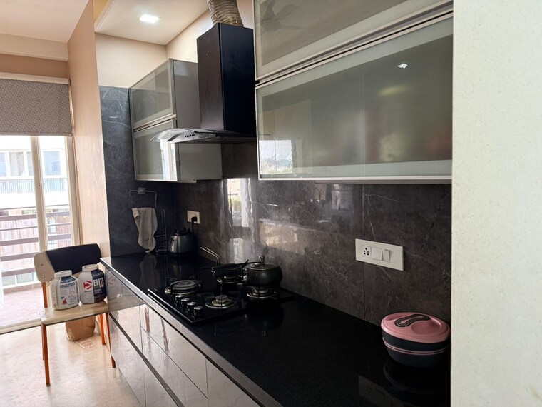 Kitchen, unitech-south-city-ii 4 Bedroom 3500 Sq.Ft. Builder Floor In Sector 50 Gurgaon 9064326