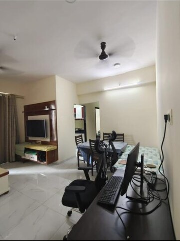 Living Room in 3 BHK Apartment at Larkins Pride Palms, Kolshet Road – for Rent