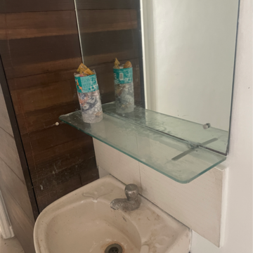 Bathroom in 2 BHK Apartment at Shree Manibhadra Wakad Centre, Bhagwan Nagar – for Rent