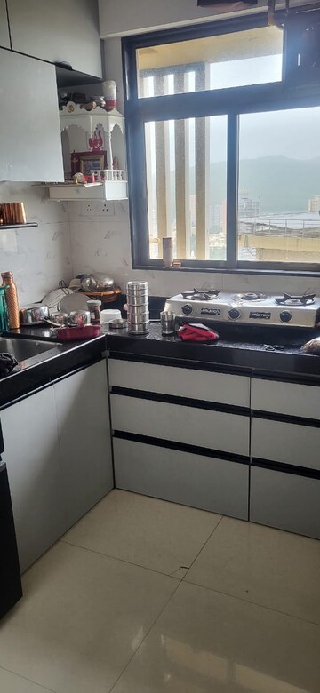 Kitchen in 1 BHK Apartment at Chandak Nishchay, Borivali East – for Sale