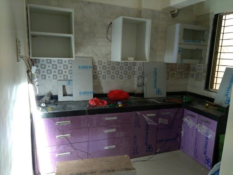 Kitchen, bright-silver 1 Bedroom 650 Sq.Ft. Apartment In Ulwe Navi Mumbai 9064820