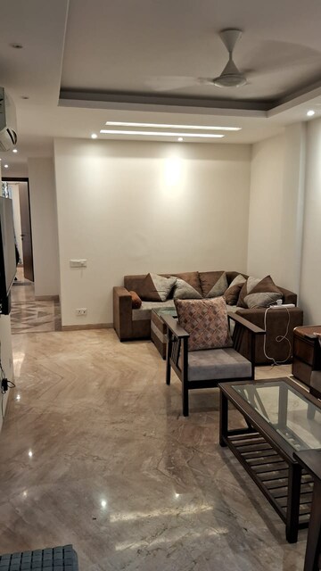 Living Room in 4 BHK Apartment at Greater Kailash I – for Rent