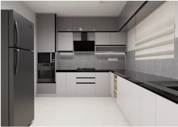 Kitchen in 4 BHK Apartment at Prestige Beverly Hills, Kokapet – for Rent