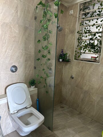 Bathroom in 2 BHK Apartment at Romell Aether, Goregaon East – for Rent