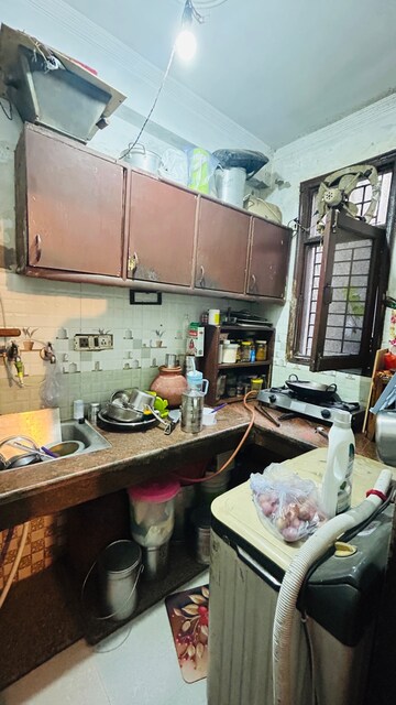 Kitchen in 1 BHK Builder Floor at New Ashok Nagar – for Sale