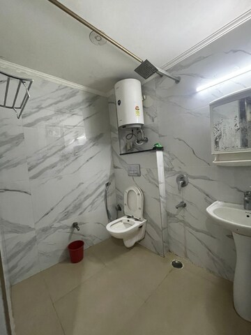 Attached Bathroom in 2 BHK Builder Floor at Freedom Fighters Enclave – for Rent