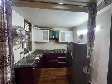 Kitchen in 2 BHK Builder Floor at Freedom Fighters Enclave – for Rent