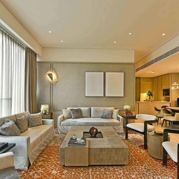 Living Room in 4 BHK Apartment at Rustomjee Crown, Prabhadevi – for Rent