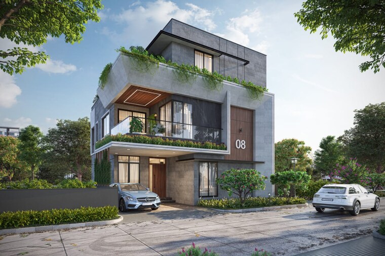 Exterior View, turkayamjal 4 Bedroom 3500 Sq.Ft. Villa In Turkayamjal Hyderabad 9065477