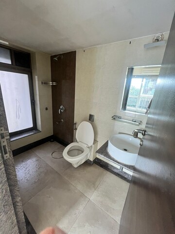 Bathroom in 3 BHK Apartment at Lakshmi Habitat, Chembur – for Rent