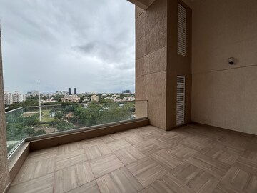 Balcony in 4 BHK Apartment at Supreme Belmac Residences, Kalyani Nagar – for Rent