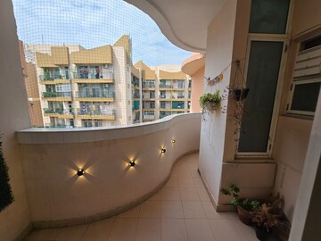 Balcony in 3 BHK Apartment at Keltech Golf Vista, Dundahera – for Rent