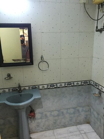 Bathroom in 2 BHK Apartment at Castle Rock Apartment, Bhakti Park – for Rent