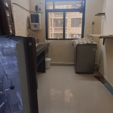 Kitchen in 1 BHK Apartment at HDIL Dheeraj Diamond, Chincholi Bunder – for Rent