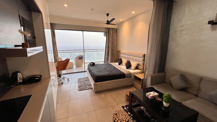 Living Room, supertech-supernova-spira-suites Studio 630 Sq.Ft. Apartment In Sector 94 Noida 9066008